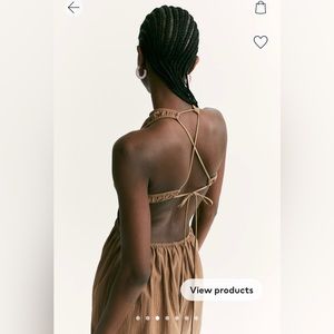 H&M Gathered Cut Out Dress